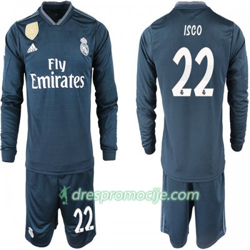 Real Madrid Dres ISCO 22 Dječji Gostujući 2018/19 Dugim Rukavima Real Madrid Dres ISCO 22 Dječji Gostujući 2018/19 Dugim Rukavima